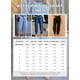 thumbnail image 3 of Vaqueros elegantes para mujer, cintura alta, casuales, holgados, color marrón, talla 14, 3 of 3