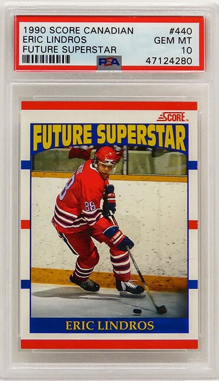 Eric Lindros 1990 Score Canadian Future Superstar Hockey #440 RC Rookie Card - PSA 10 GEM MINT