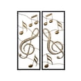 thumbnail image 2 of HomeRoots 396763 Gold & Black Musical Frames - Set of 2, 2 of 3
