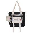 thumbnail image 1 of Mochila de moda de verano para mujer, bolso escolar de gran capacidad para chicas adolescentes, bolsos de hombro impermeables de nailon, bolsos cruzados de tendencia Fivean unisex, 1 of 2