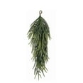 thumbnail image 2 of 26.4" Extra Length Artificial Christmas Teardrop Swag, Pine Needles Teardrop Door Swag, Christmas Norfolk Greenery Teardrop Wreath for Xmas Door Table Mantle Fireplace Indoor Outdoor Decor, 2 of 4