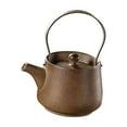 thumbnail image 3 of Tnarru 200ml Ceramic Teapot Porcelain Tea Pot Rustic Chinese Traditional Tea Kettle Teapot Tea Maker for Home Kitchen Camping Hiking brown, 3 of 8