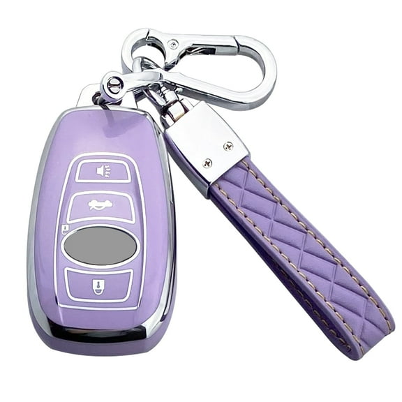 Yuebutor Key Fob Cover Case Compatible With Subaru Forester Outback Ascent Crosstrek BRZ Impreza STI Legacy WRX Accessories Shell Protector