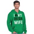 thumbnail image 4 of St Patricks Day I Love My Irish Wife Zip Hoodie Sweatshirt Men Brisco Brands S, 4 of 6