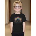 thumbnail image 1 of Rugby T-shirt - Boys' Rugby Graphic Cotton T-Shirt - "Just a Girl Who Loves Rugby" Print, Casual Summer Round Neck Short Sleeve Top, White Youngsters' Tee with Rainbow Design, 1 of 6