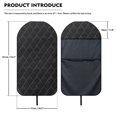 thumbnail image 7 of Uourmeti Terry Cloth Car Seat Cover Machine Washable, Compatible with Truck Seat SUV, Bucket Seat Protector Fit for Sedan Automotive (Black Diamond Quilted 1 Pack), 7 of 7