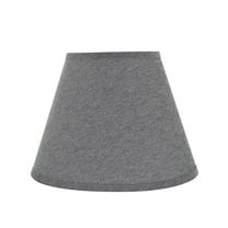 Aspen Creative 32625 Transitional Hardback Empire Shaped Spider Construction Lamp Shade in Grey, 12" wide (6" x 12" x 9")