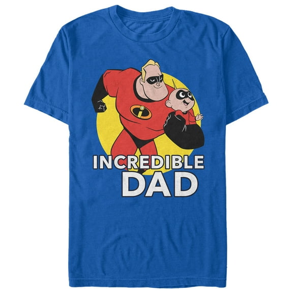 Men's The Incredibles 2 Incredible Dad Graphic Tee Royal Blue Large