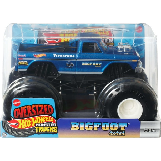 Camión de juguete Hot Wheels Monster Trucks 1:24 fundido a presión durante más de 3 años