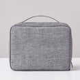 thumbnail image 3 of Mistaha Multifunctional Travel Organizer Bag for Data Cables, Power Banks, Earphones - Adjustable Compartments, Digital Accessories Storage Pouch - Gray, 3 of 6