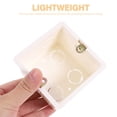 thumbnail image 3 of 10 Pcs Para Drywall Lijadora Electrical Pvc Socket Boxes Wiring White, 3 of 6
