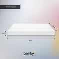thumbnail image 3 of Colchon Cuna Bebe Impermeable Memory 120x60x15 Small blanco, 3 of 6
