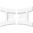 thumbnail image 1 of Ekena Millwork CMP22X14HN2-03000 3 Po ID x 4.75 Po Rectangle Grade Architectural PVC Médaillon de Plafond Contemporain - 2 Pcs, 1 of 1