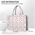 thumbnail image 3 of Large Capacity Tote Bag,Pink Christmas Tree Pattern Handbag Fashion Luxury Tote Bag,15.7"x13"x 5.1" Inches,Laptop Compatible, 3 of 6