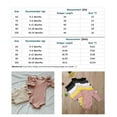 thumbnail image 7 of Newborn Baby Girl Solid Romper Plain Rib Stitch Long Sleeve Ruffle Bodysuit Infant Spring Fall Winter Outfits, 7 of 7