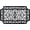 French Quarter, variant on PETGLE Rubber Doormats Collection All Weather, 24x36, Wrought Iron Half Round