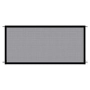 kurtrusly Pet Mesh Fence Retractable Baby Enclosure Door Safety Net Barrier Stairs Gate Guard Outdoor Punch Free Wall Removable 100x78CM