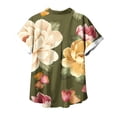 thumbnail image 3 of Camisas de Mujer Casual Impreso Cuello Botón Arriba Blusa de Manga Corta, Botón Arriba Camisa Mujeres, 3 of 5