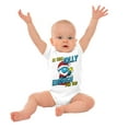 thumbnail image 3 of Grumpy Smurf Jolly Enough Xmas Santa Romper Boys or Girls Infant Baby Brisco Brands 18M, 3 of 7