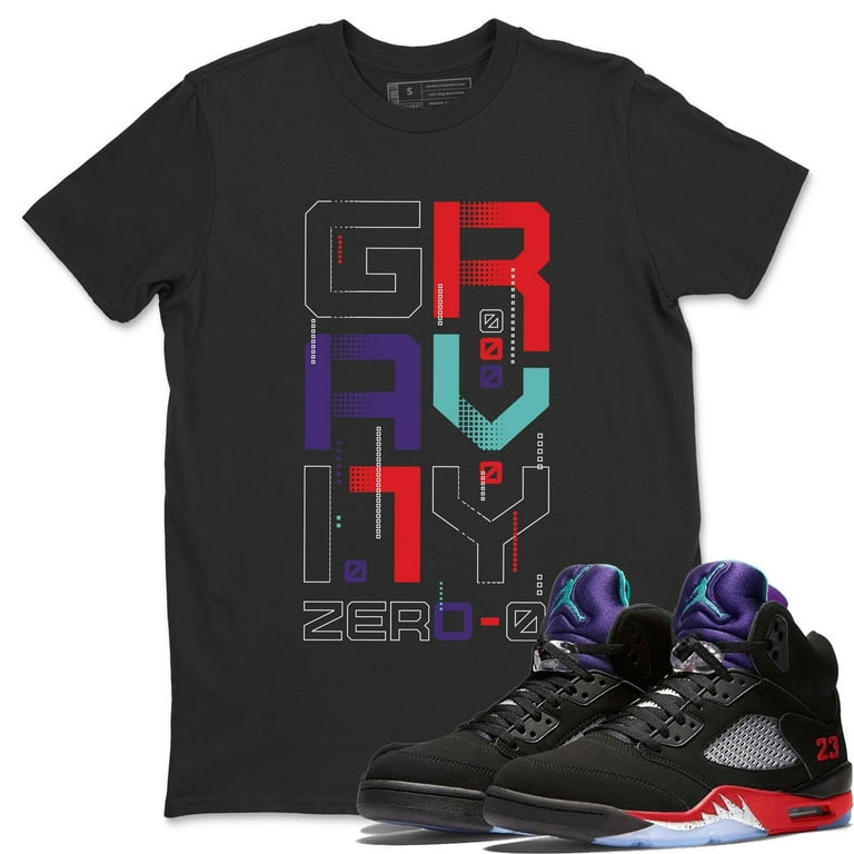 Zero Gravity T Shirt Jordan 5 Top 3 Sneaker Match Tee AJ5