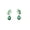 Green, variant on Gorgeous Green Teardrop Crystal Floral Dangling Earrings