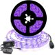 thumbnail image 1 of Tira de luces LED flexibles ultravioleta negras LIUYMXG 12 V 5 m 300 LED IP20 SMD2835 tira morada, 1 of 5