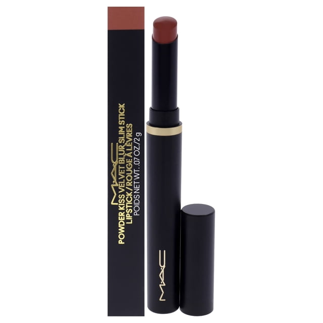 Powder Kiss Velvet Blur Slim Stick - 891 Mull It Over de MAC para mujeres - Lápiz labial de 0.07 oz