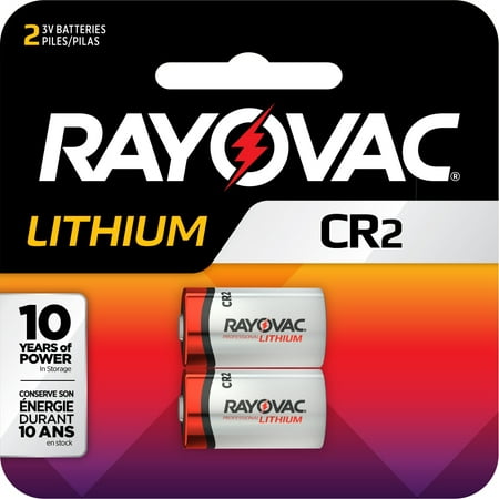 Rayovac Specialty CR2 Lithium Batteries, 2 Count