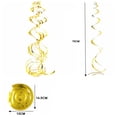 thumbnail image 2 of Paquete de 30 guirnaldas en espiral colgantes con decoración de remolino de papel de aluminio, decoración de fiesta, 2 of 5
