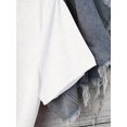 thumbnail image 3 of Women's Paris Print Casual T-Shirt, 100% Polyester Crew Neck Short Sleeve Top, Comfortable Knit Fabric Pullover for All Seasons, 3 of 6