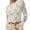 White, variant on Elippeo Women Crop Off-Shoulder Tops See-Through Lace Long Sleeve Shirt Casual Pullovers for Club Streetwear