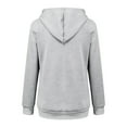 thumbnail image 4 of Gibobby Camisa Elegante Para Mujer Pullover Carry Cat Tops Blusa Animal Hood Pouch Sudadera de mujer Blusa de mujer transpirable（Gris， XL), 4 of 4