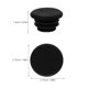 thumbnail image 2 of BRIGHTFUFU 10 piezas 22 mm manillar de bicicleta tapones de extremo de barra para agarre de carretera montaña BMX MTB (negro), 2 of 8