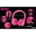 thumbnail image 2 of eKids Barbie Auriculares Bluetooth, auriculares inalámbricos rosas con micrófono, incluye cable auxiliar, auriculares plegables para niños con volumen reducido para la escuela, el hogar o los viajes, 2 of 5