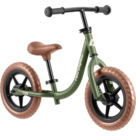 Toddler Balance Bike - 12in No-Pedal Beginner Bicycle with Adjustable Seat, Puncture-Proof Tires & Safe Low Frame Design