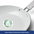 thumbnail image 6 of Tramontina EveryDay 3 Pk Ceramic Fry Pan/Griddle Set Green, 6 of 9
