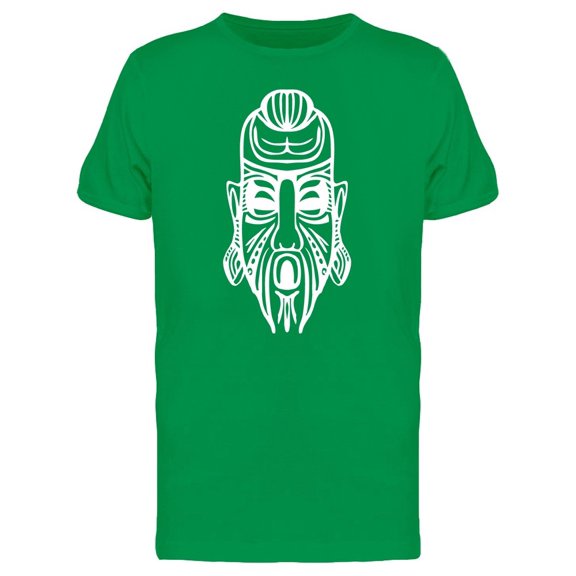 African Ethnic Mask White Tee Men's -Image by Shutterstock