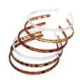 thumbnail image 4 of 6 piezas de bandas para el cabello para mujer, banda para el cabello delgada, diadema de plástico, diademas con dientes con patrón de leopardo, mate y suave, accesorios para el cabello simples para mujeres, niñas, hombres Vhermosa 2035940-2, 4 of 8