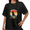 Black-1, variant on Women Cat Dad Retro Sunset Cat Head Graphic Tees T Shirt Tops Round Neck Washed Cotton T Shirt Black S-2XL Plus Size