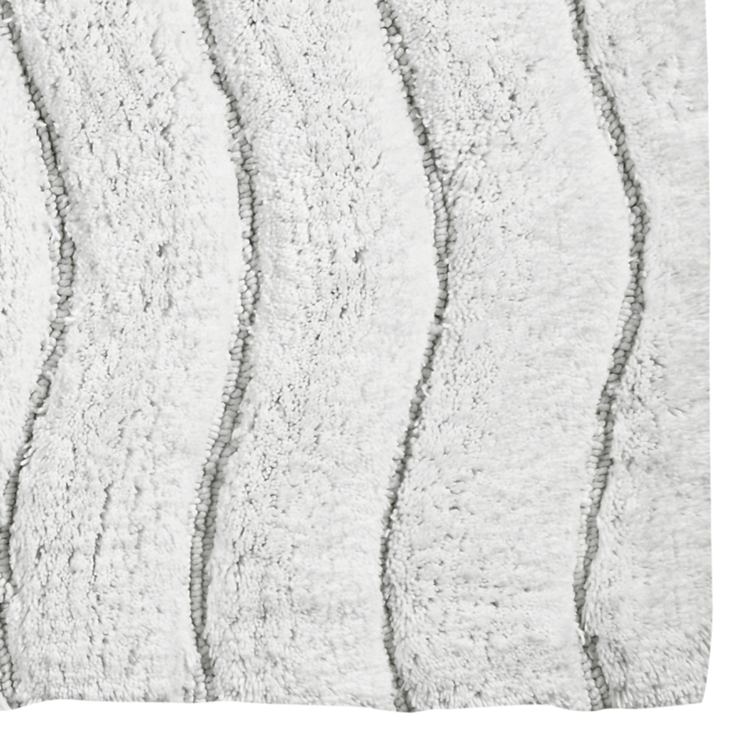 Better Trends Indulgence Tufted Bath Mat Rug 100% Ring Spun Cotton, 27" x 45" Rectangle, White - image 3 of 4