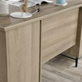 thumbnail image 5 of Sauder Anda Norr Engineered Wood Executive Desk in Sky Oak and White, 5 of 17