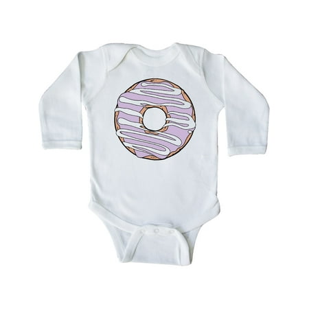 

Inktastic Purple Donut Donut Frosting Donut Icing Glaze Gift Baby Boy or Baby Girl Long Sleeve Bodysuit