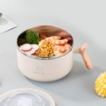 thumbnail image 2 of Shisuyan Bol Alimentaire Usage Quotidien Blanc Rétention de Chaleur PP Lot de 1 pour Adultes Usage Domestique, 2 of 9