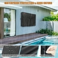 thumbnail image 3 of HOMEYA Outdoor TV Cover with 3 Side Full Zipper, Heavy Duty LED Flat Screen Television Protector Universal Weatherproof Waterproof Protector, Black, Fits 48" - 50", 3 of 7