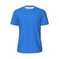 thumbnail image 5 of Wukai Dodgerblue Print Men's Short-Sleeved Mesh T-Shirt,Quick-Dry Short Sleeve Workout T-Shirt-Medium, 5 of 8