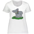 thumbnail image 3 of Inktastic Autism Support Elephants Women's Plus Size T-Shirt, 3 of 5