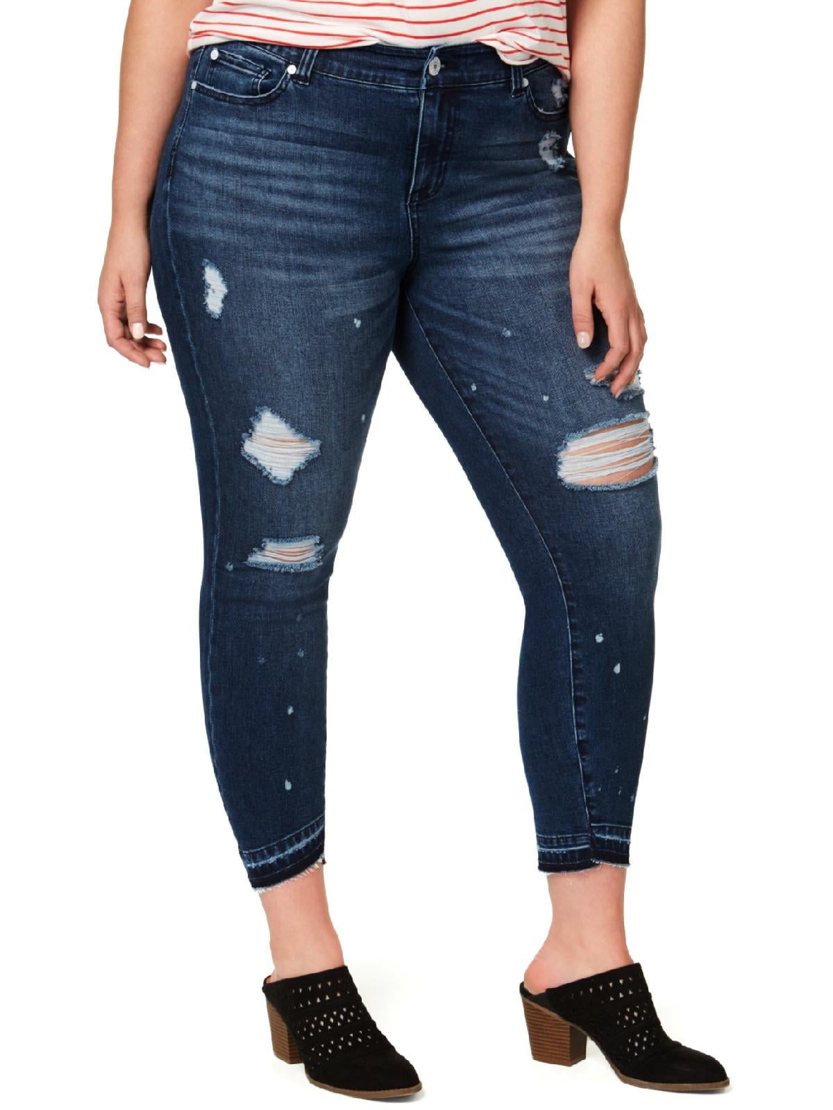 celebrity pink jeans plus size black