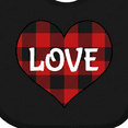 thumbnail image 4 of Inktastic Valentine Buffalo Plaid Love Boys or Girls Baby Bib, 4 of 4