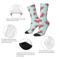 thumbnail image 3 of Yiaed Watermelon Print Great elasticity Crew Socks Sports socks for Men and Women, 3 of 5