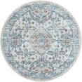thumbnail image 2 of Unique Loom Kamala Washable Collection Area Rug - Oriental (5' 3" Round Ivory/Gray), 2 of 9